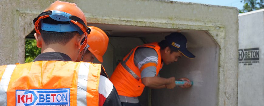 Uji Kekuatan Beton dengan Hammer Test Oleh Balai Pengujian dan Peralatan Semarang (BP2)