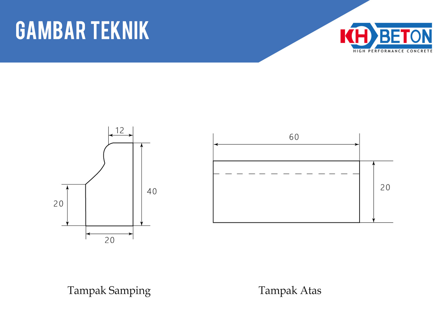 Kansteen Type L Profil